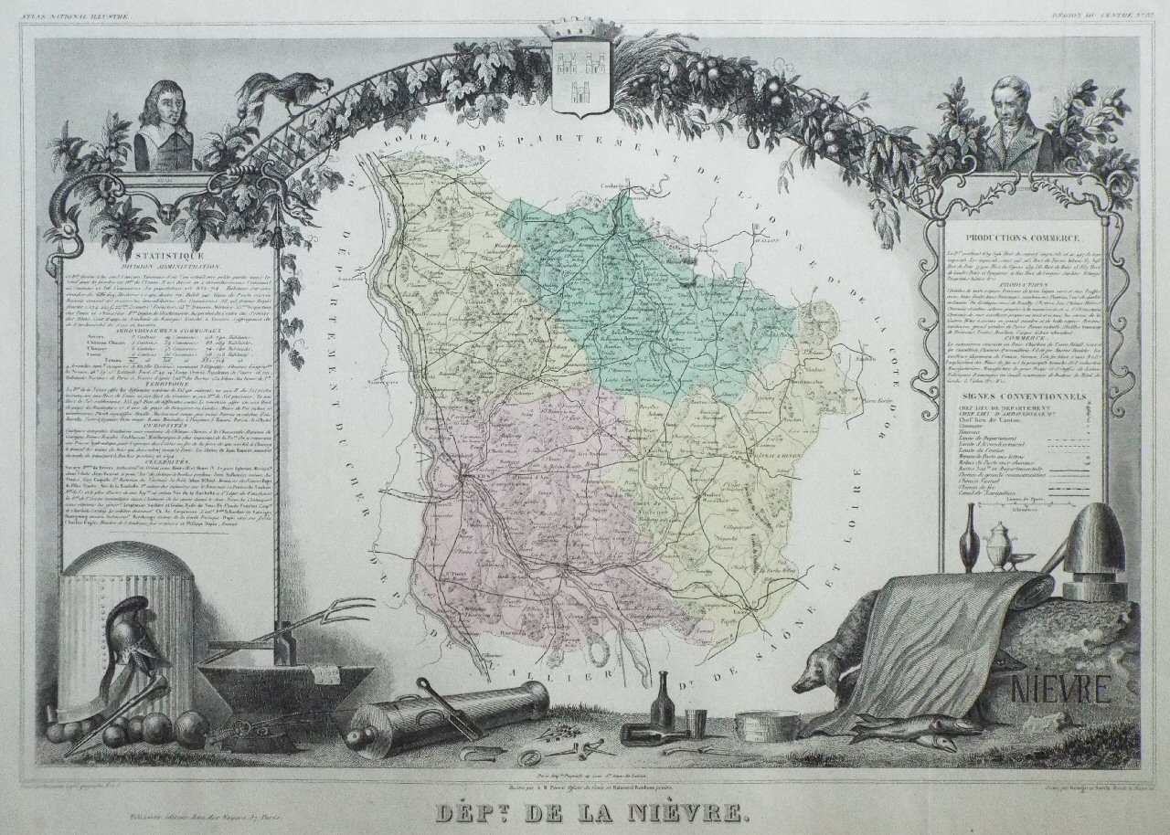 Map of Nievre